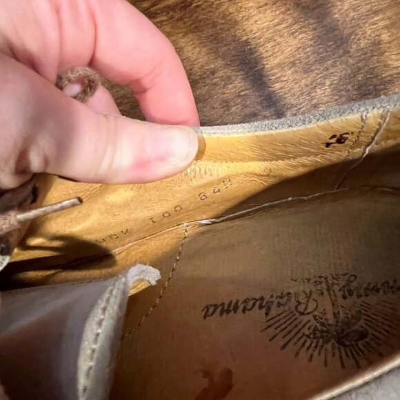 Tommy Bahama Suede Leather Lace-up Shoes Tan Men\'s Size 9M